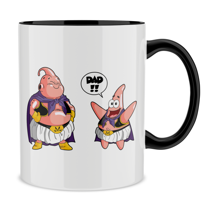 Mugs Manga Parodies Majin Buu and Patrick Star