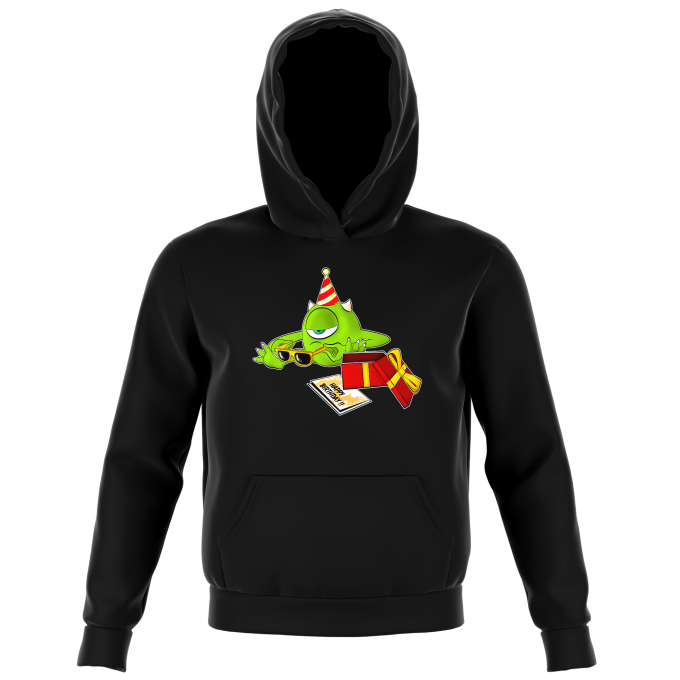 Sudadera capucha par niños - parodia de Monsters Inc - Mike Wazowski ( Sudadera con capucha de alta calidad en la talla 754 - impresa en Francia - Réf : 754)