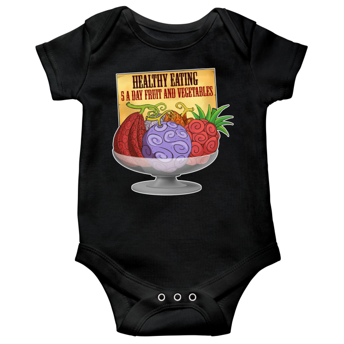 Short sleeve Baby Bodysuits Manga Parodies Devil Fruits - Gum-Gum Fruit