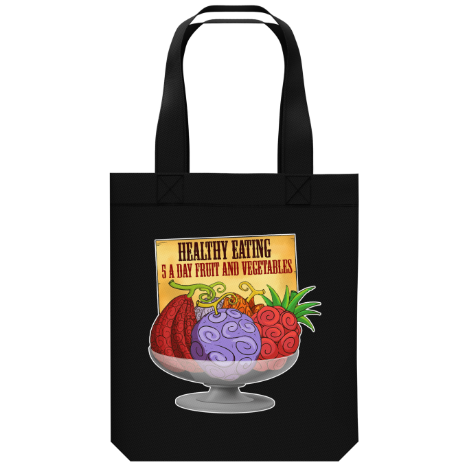 Organic Cotton Tote Bag Manga Parodies Devil Fruits - Gum-Gum Fruit