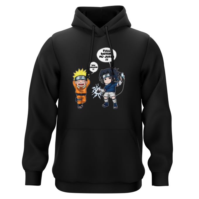 Naruto Parody Black Hooded Sweatshirts - Sasuke (Funny Naruto Parody - High  Quality Hoodie - Size 761 - Ref : 761)