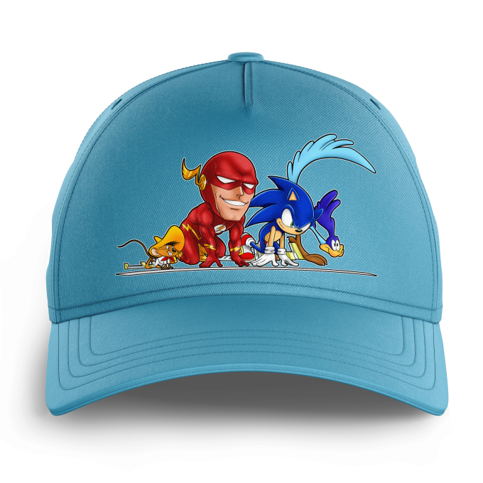 Cappelli Bambini Parodie del film Flash e Speedy Gonzales e Sonic e Beep Beep