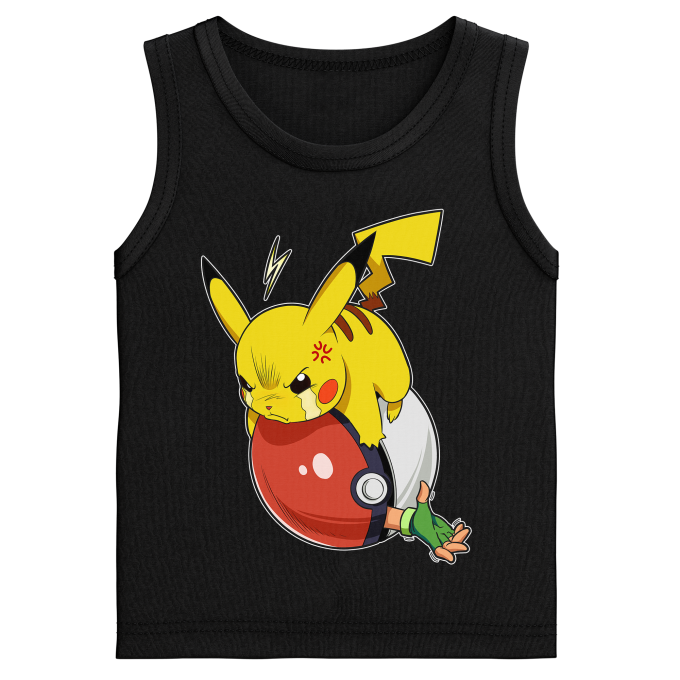 Pokémon Parody Black Boys Kids Tank Top - Pikachu and Ash Ketchum (Funny Pokémon  Parody - High Quality Tank Top - Size 777 - Ref : 777)