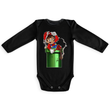 Long sleeve Baby Bodysuits Video Games Parodies