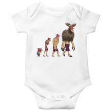 Korte mouwen Babyromper Manga-parodien