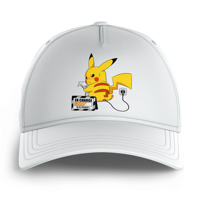 en Charge Pikachu Okiwoki T-Shirt Homme Blanc Parodie Pokémon Ne Pas déranger !  T-Shirt de qualité supérieure - imprimé en France