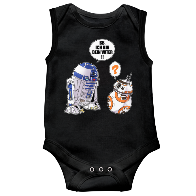 rmelloser Baby Strampler Filmparodien R2-D2 und BB-8