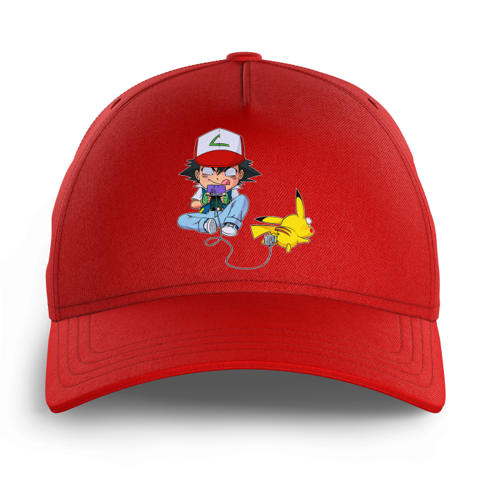 erupción Haz lo mejor que pueda apilar Gorra Niño e Niña Roja parodia de Pokémon - Pikachu y Ash de Pokemon (Gorra  de primera calidad - impresa en Francia - 864 - Réf : 864)
