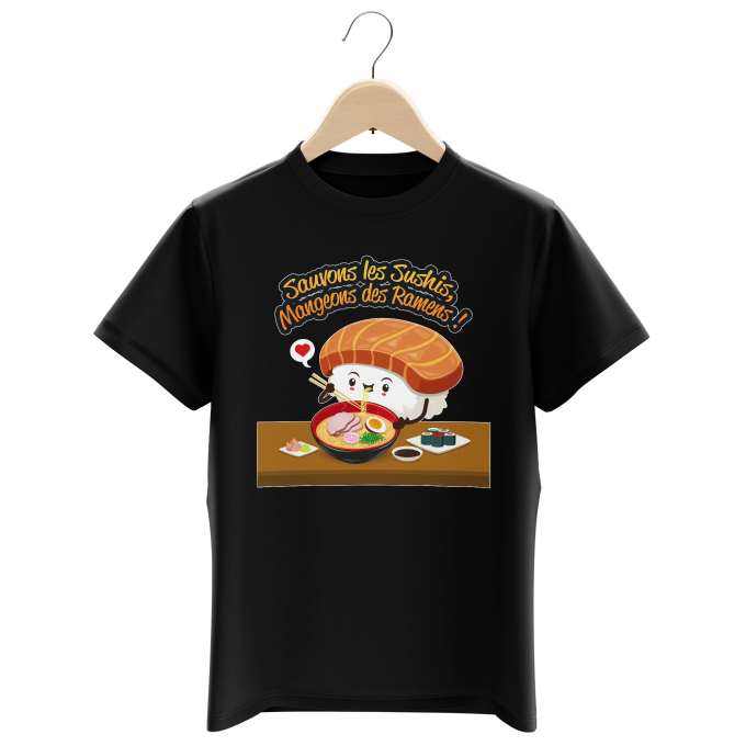T-shirts Enfants Garçons Funny Shirts Sauvons les Sushis !!