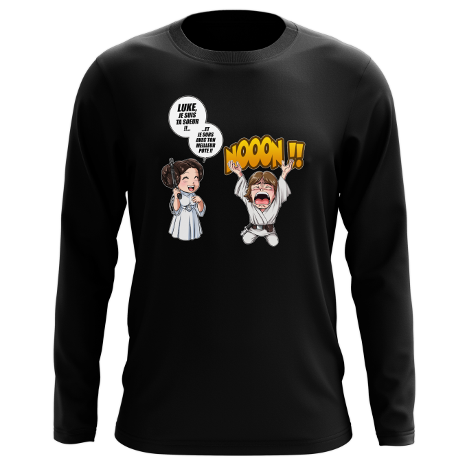 T-Shirts manches longues Parodies Cinéma Luke Life Episode II : Une soeur indigne :)