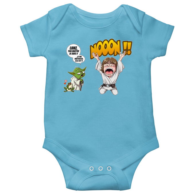 Body bébé manches courtes (garçons) Parodies Cinéma Luke Life Episode IV : le Maître...