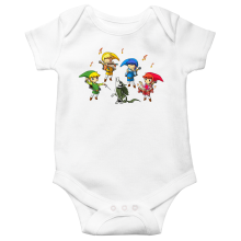 Short sleeve Baby Bodysuits Video Games Parodies