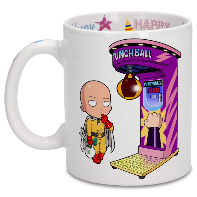 One Punch Man Anime Manga Tea Coffee Mug Coaster Gift Set 