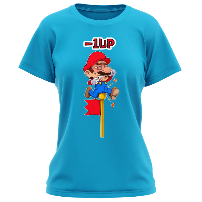 Super Mario Parody Turquoise Women's T-shirt - Mario (Funny Super Mario  Parody - High Quality T-shirt - Size 916 - Ref : 916)