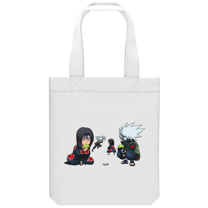 Naruto Parody Organic Tote Bag - Itachi and Kakashi (Funny Naruto Parody -  High Quality Tote Bag - Ref : 995)
