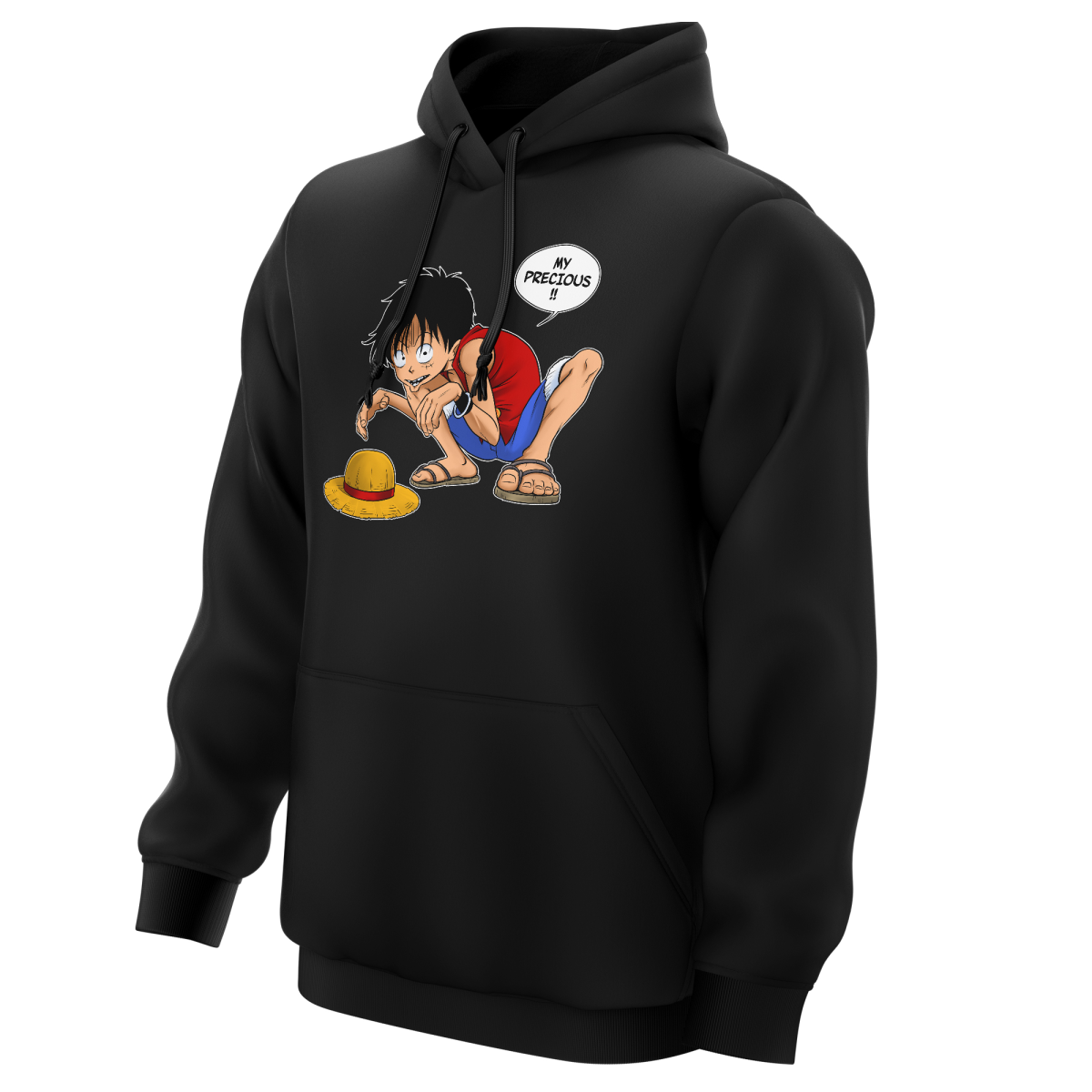 Funny One Piece The Lord Of The Rings Hoodie Monkey D Luffy And Gollum One Piece The Lord Of The Rings Parody Ref 744