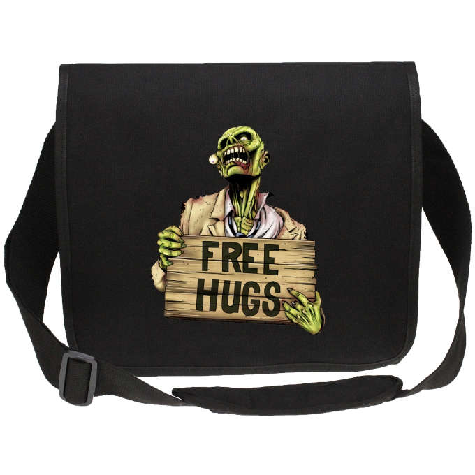 Sacs étudiant canvas Parodies Cinéma Free Hugs - Zombie