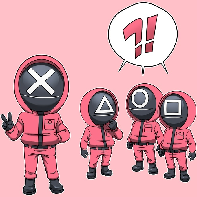 Casquettes Parodies Cinéma Squid Gamer