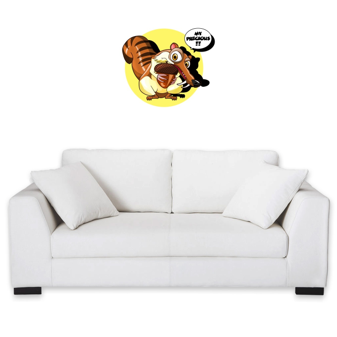 Adesivos da parete Parodie del film Scrat e Gollum