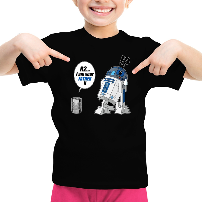 Star Wars Parody Girls Kids T-shirt - R2-D2 (Funny Star Wars Parody - High  Quality T-shirt - Size 735 - Ref : 735)