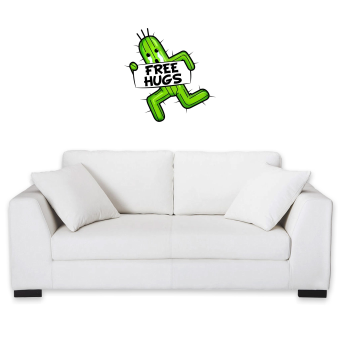Wall Stickers Video Games Parodies Pampa - Free Hugs