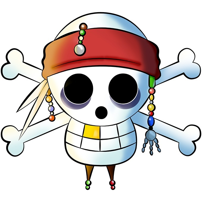 Stickers Dco Parodies Manga Le Drapeau Pirate du Capitaine Jack  la Sauce Manga :)