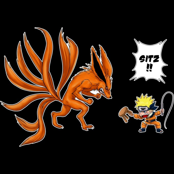 Samsung Galaxy S8+ Handyhlle Manga-Parodien Naruto und Kyubi