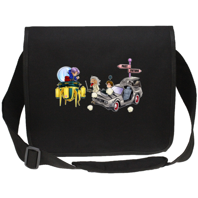 Bolsos bandolera Canvas Parodias de manga Trunks,Doc Brown y Marty MacFly